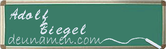 Adolf Biegel Visitenkarte